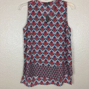 *NEW! THE LIMITED PULL OVER TANK TOP BLOUSE SLEEVELESS TIERED MULTICOLOR SIZE XS